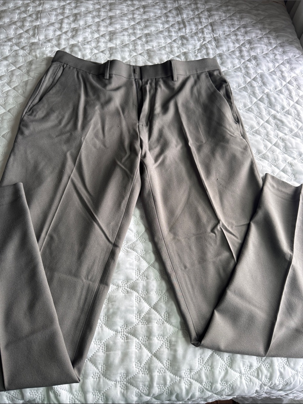 Haggar Men's Dress Pants in Light Taupe